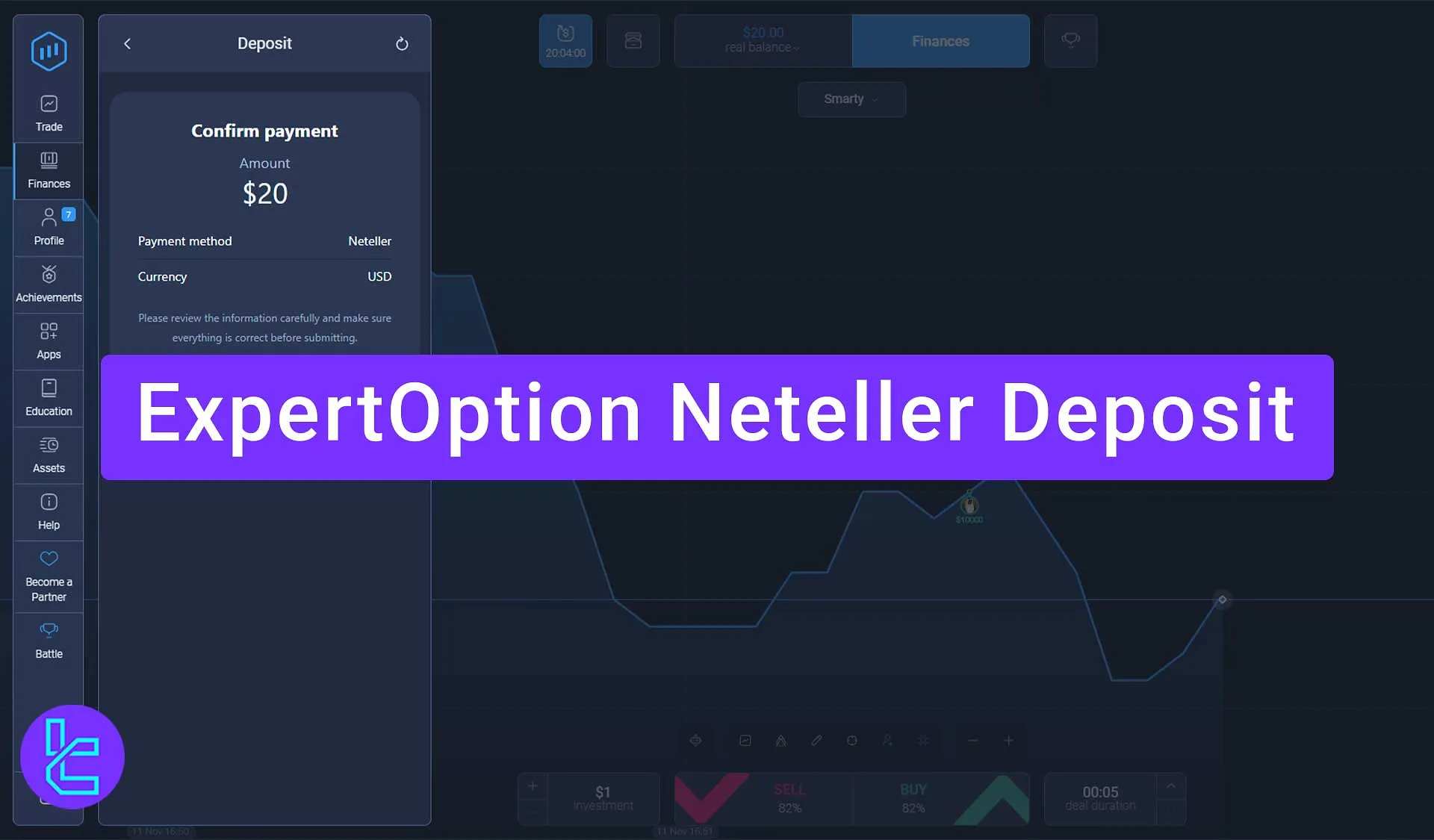 ExpertOption Neteller deposit