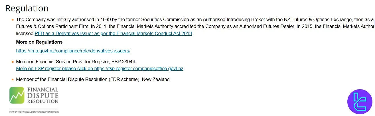 Pacific Financial Derivatives Regulation