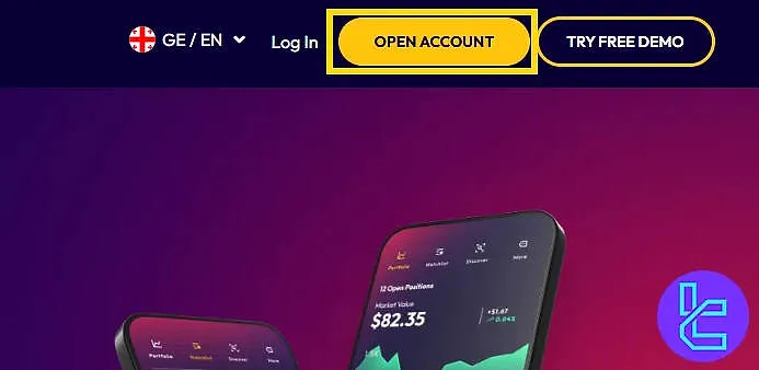 Start the Taurex registration process