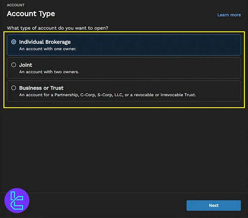 Tastytrade account type