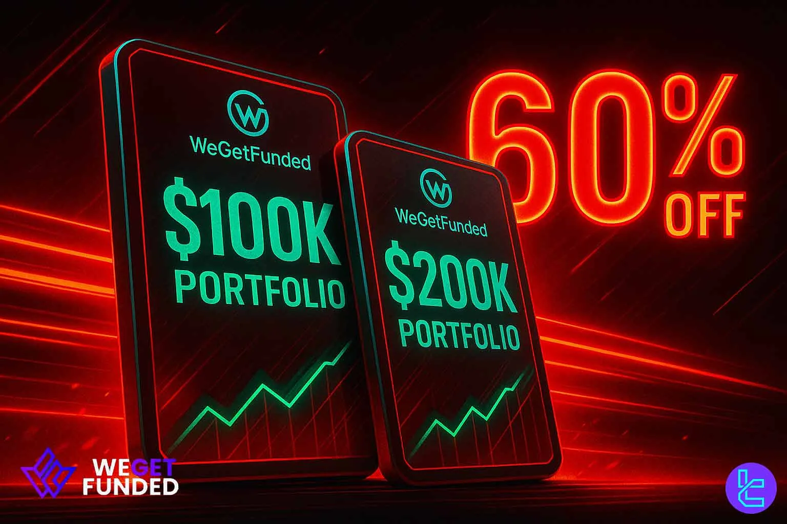 60% WeGetFunded Discount Code [MAD60] 100% profit split - Nov 14th, 2025