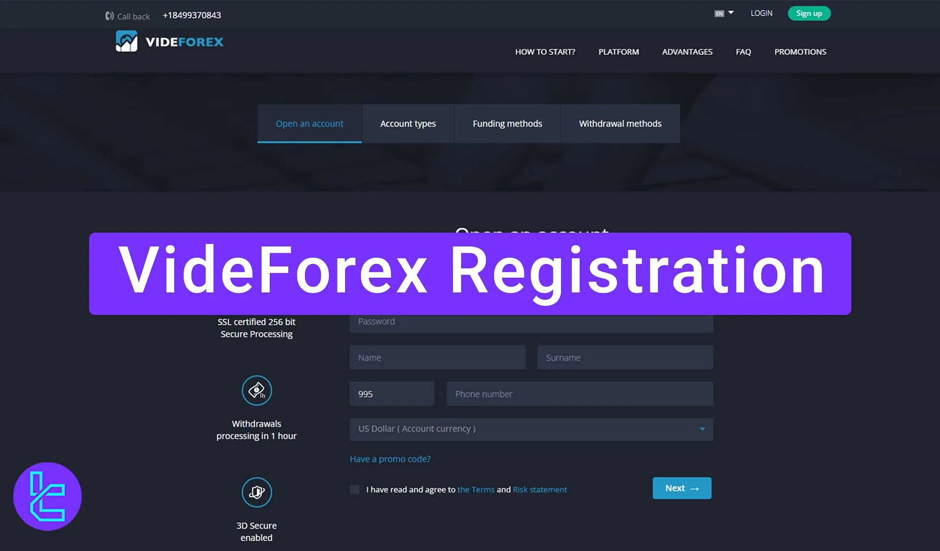 VideForex Registration 2025 [VideForex Sign-up Guide]