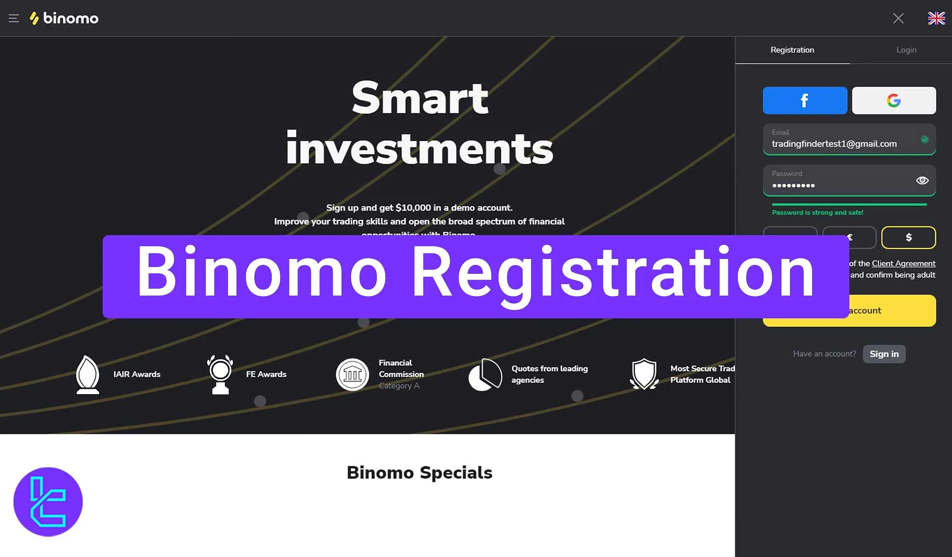 binomo registration