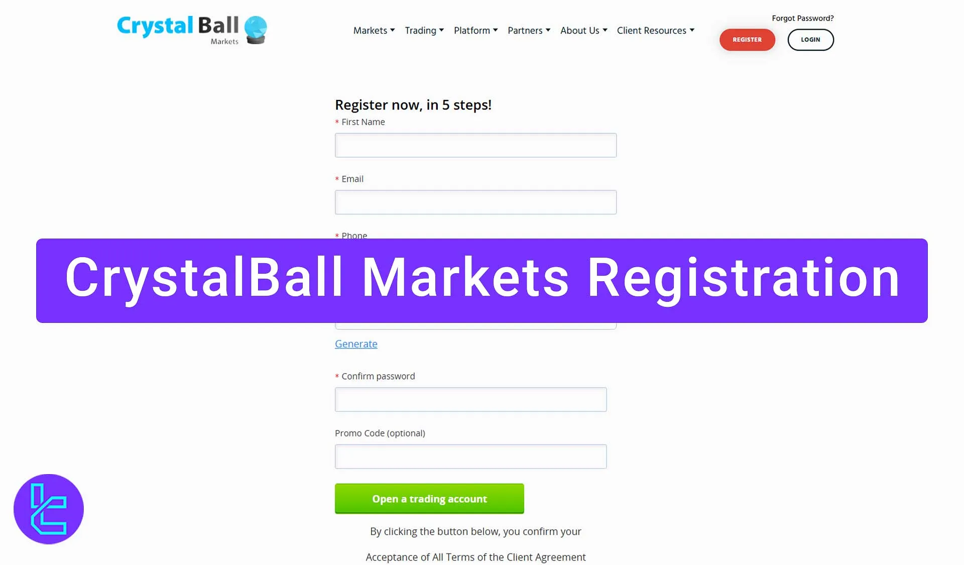 CrystalBall Market Registration