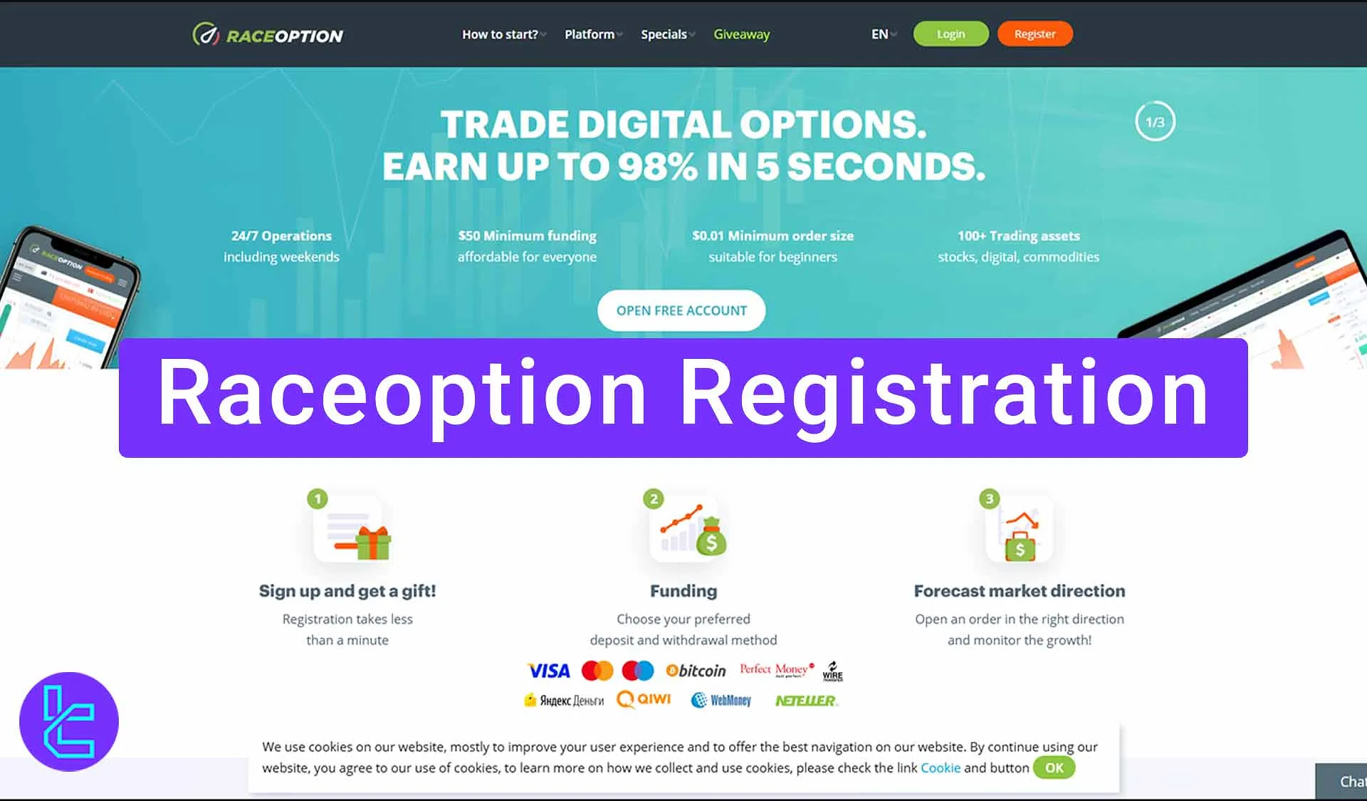 RaceOption Registration