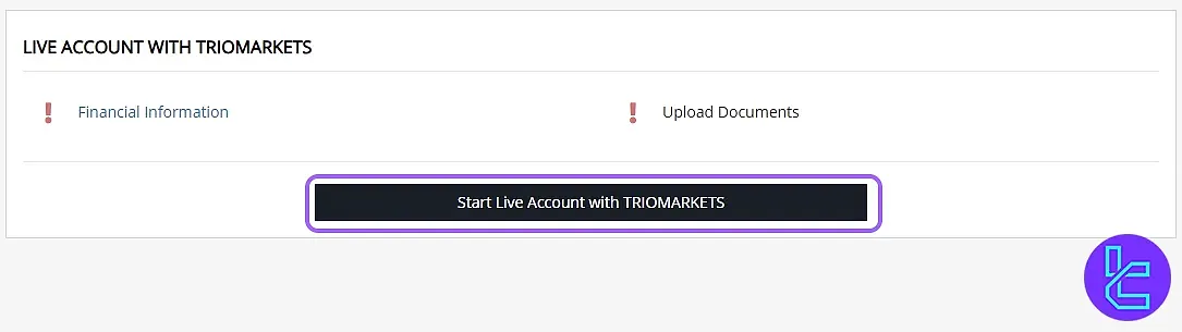 TrioMarkets Start Verification