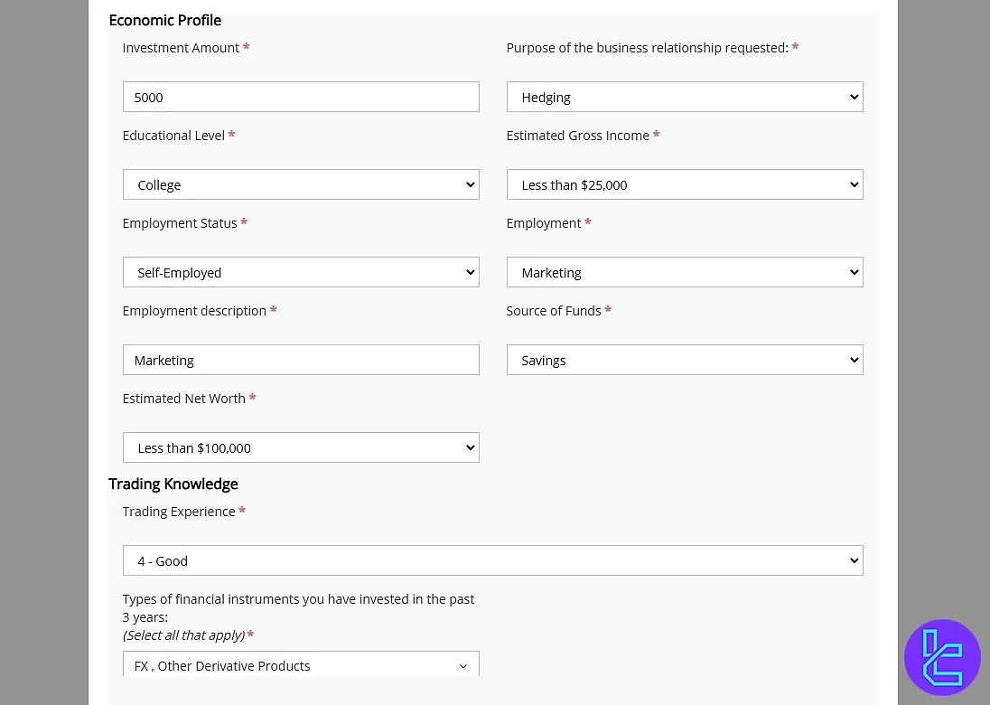 TrioMarkets Knowledge and employment details