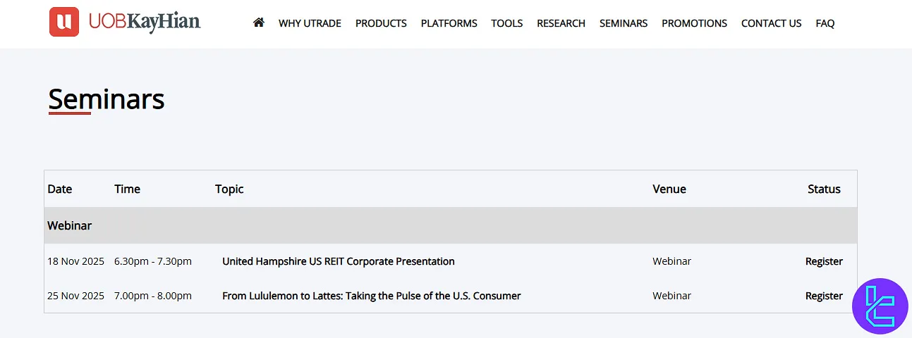 UOB Kay Hian seminars
