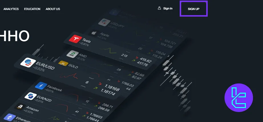 Start the BCS Markets registration