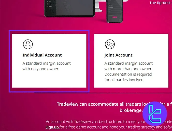 Tradeview Forex account registration