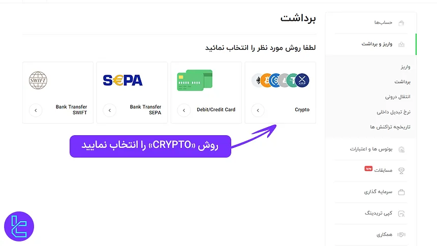 مشخص کردن روش رمز ارزی در فارکس چیف