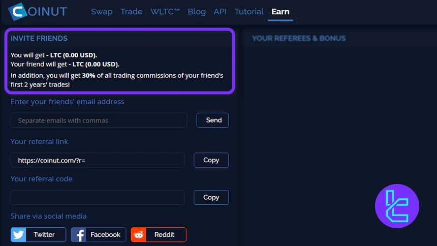Coinut Referral Bonus