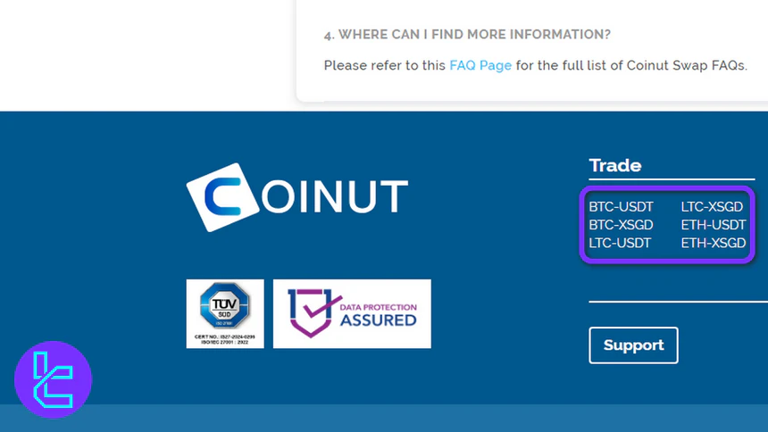 Coinut Trading pairs