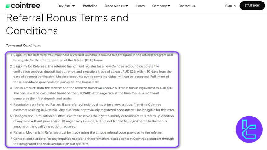 Cointree Referral Bonus