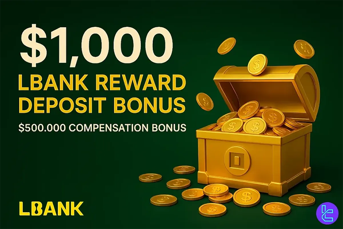 $1,000 LBank Reward Deposit Bonus [$500,000 Compensation Bonus] - Oct 16th, 2025