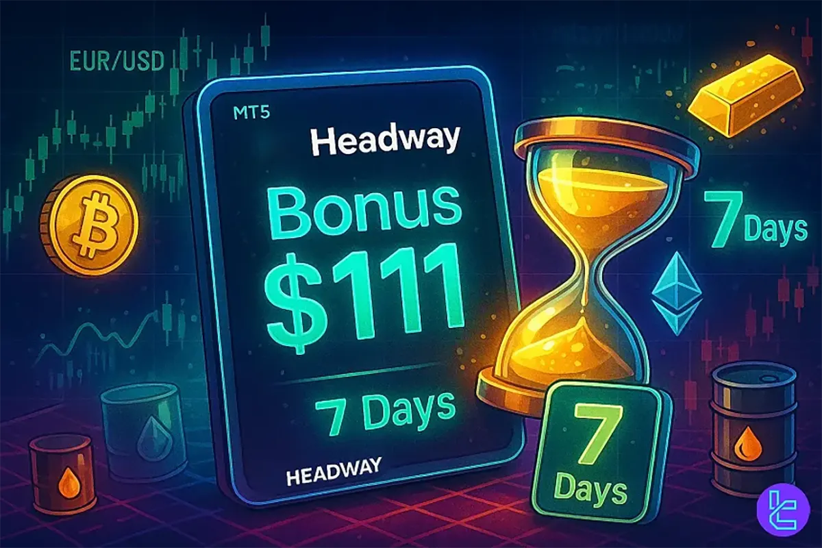 $111 Headway No Deposit Bonus [Available On MT5] - Oct 2nd, 2025