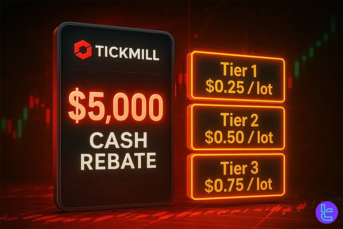 $5,000 Tickmill Rebate Promotion [$0.25–$0.75 per lot] - Oct 4th, 2025