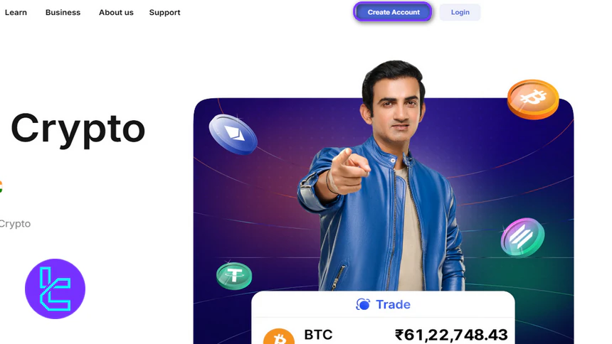 Start the CoinDCX registration process
