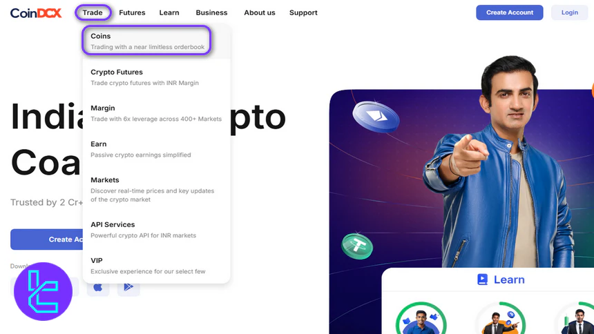 start trading on CoinDCX