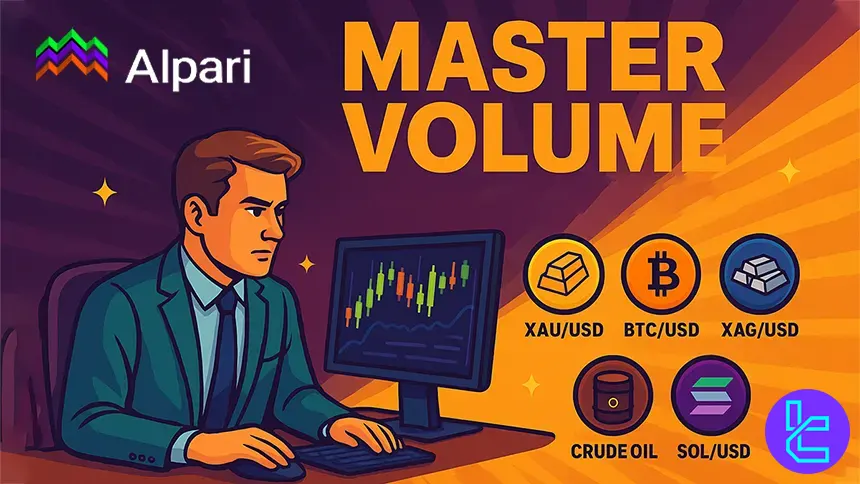 A focused trader monitors price movements during the final stage of the Alpari volume challenge