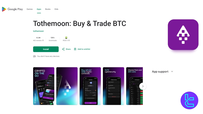 Tothemoon on Play Store