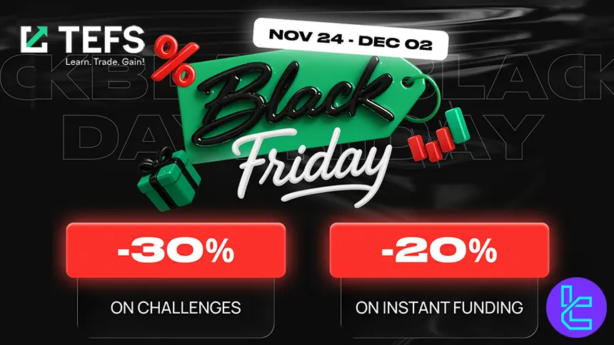 TEFS offers strong Black Friday savings for prop traders