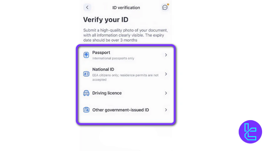 Cryptopay identity verification