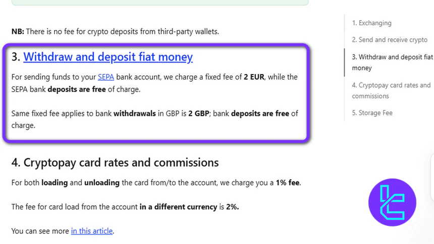 Cryptopay payment methods