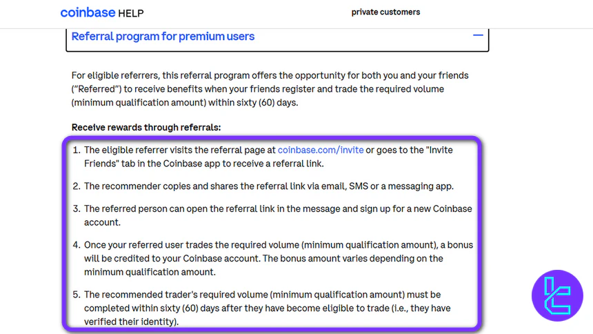 Coinbase referral program