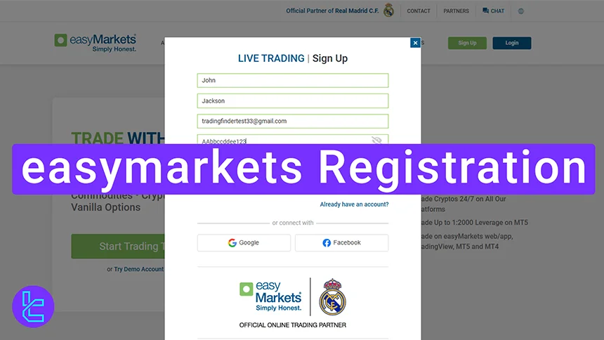 easymarkets registration