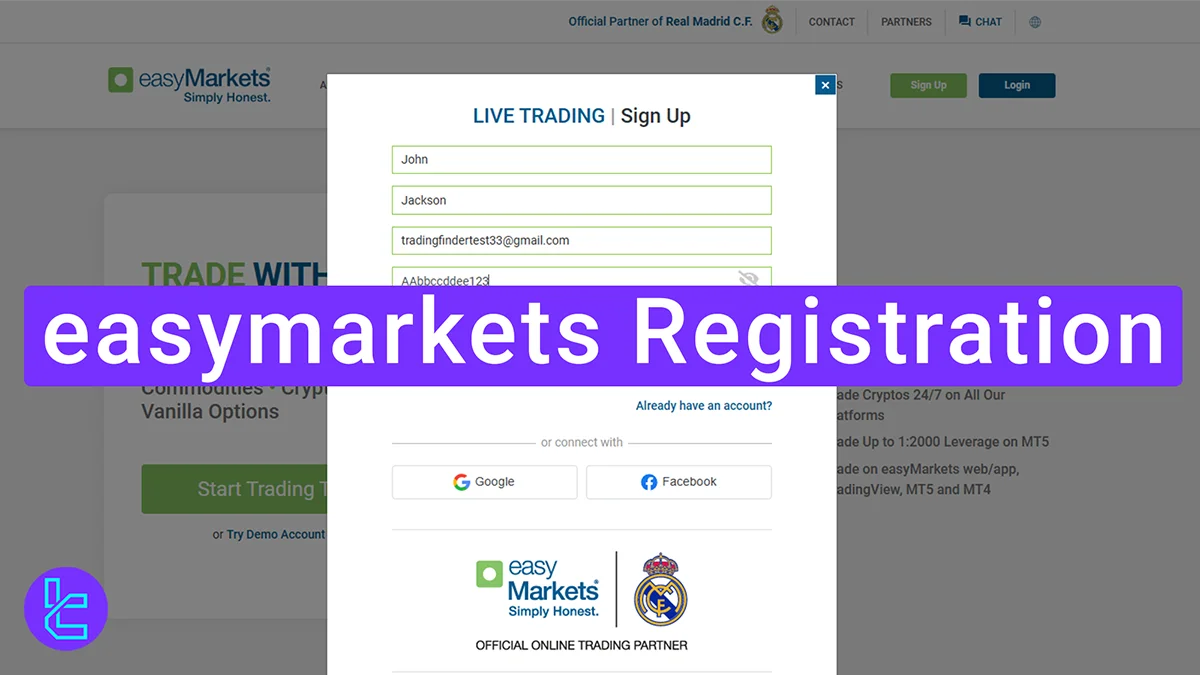 easymarkets Registration - Email, Phone, and password [3 Steps] 2025