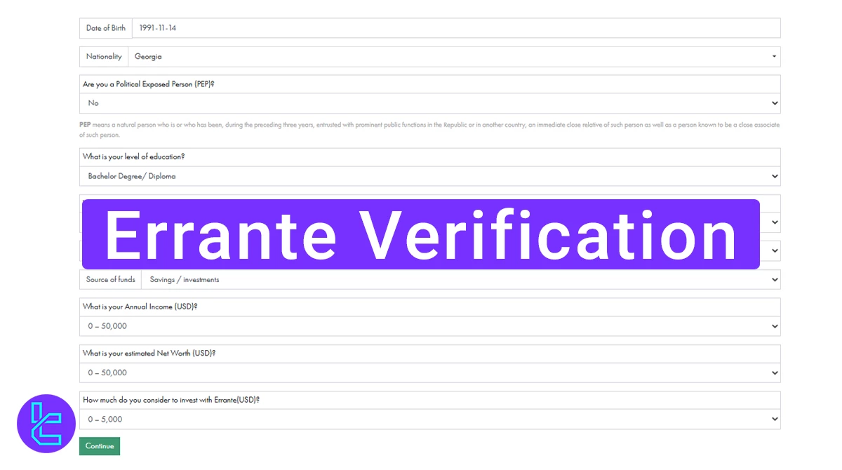 Errante Verification 2025 [Proof of Identity and Address in 5 Steps]