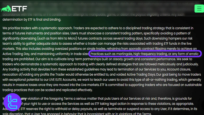 Elite Trader Funding Martingale