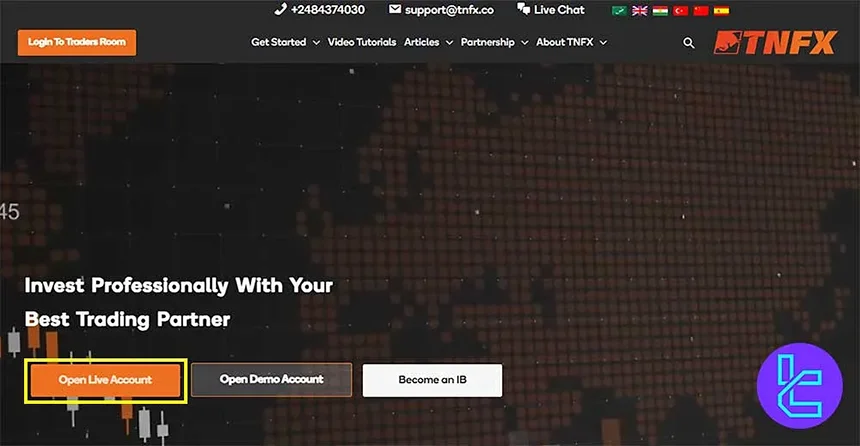 Begin TNFX registration