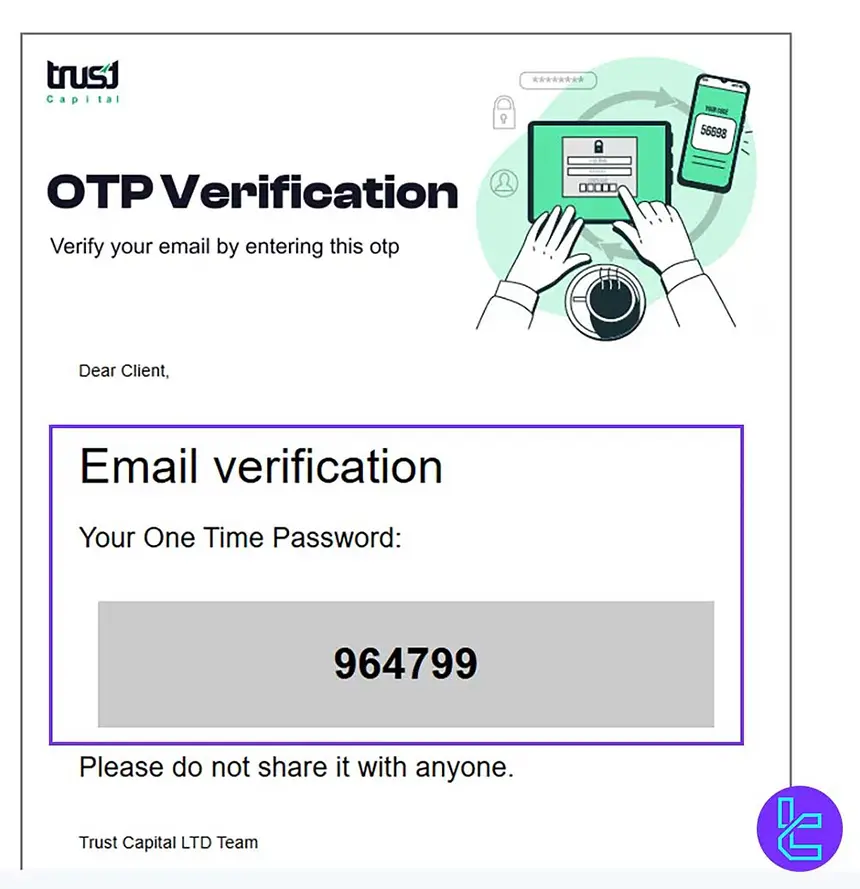 Trust Capital email verification