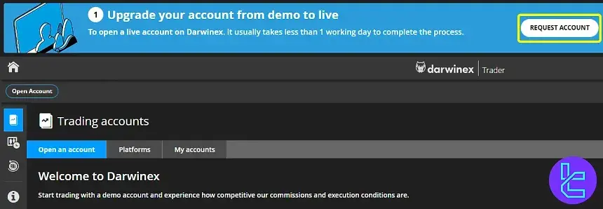 Navigate to Darwinex KYC