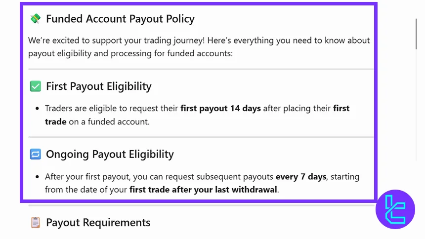 Funding Your Trades Payout Policy Overview and Withdrawal Requirements