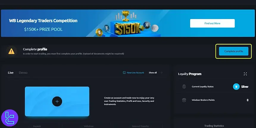 Start KYC process at Windsor Brokers