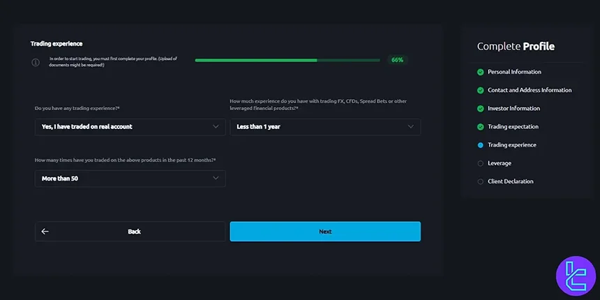 Windsor Brokers trading experience form