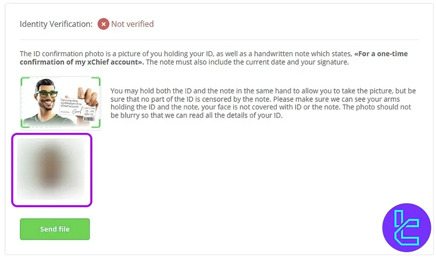 xChief Identity verification status
