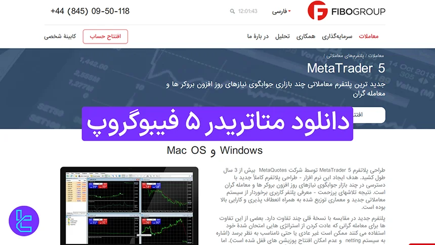 دانلود متاتریدر 5 بروکر فیبوگروپ