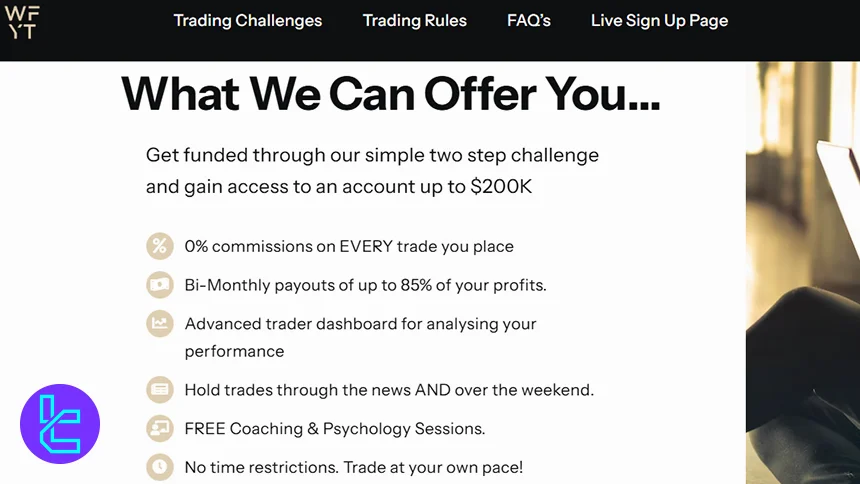 We Fund You Trade (WFYT) avantajları ve özellikleri