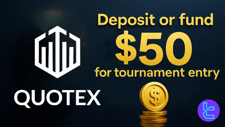 $50 entry, manual trading only, ROE-based leaderboard on Quotex platform