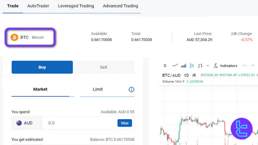 Independent Reserve trading pair