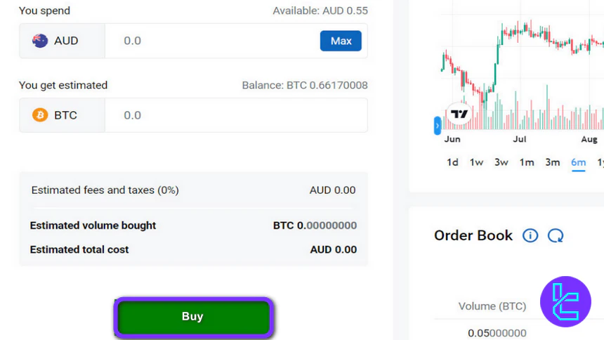 Independent Reserve trade confirmation