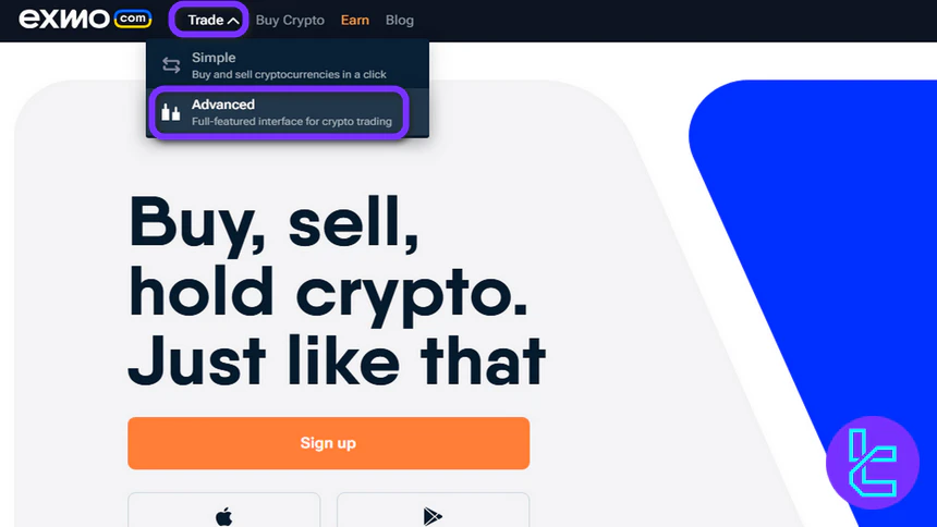 Start trading on EXMO