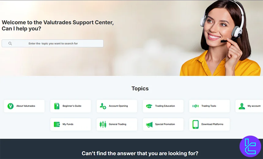 Valutrades support center