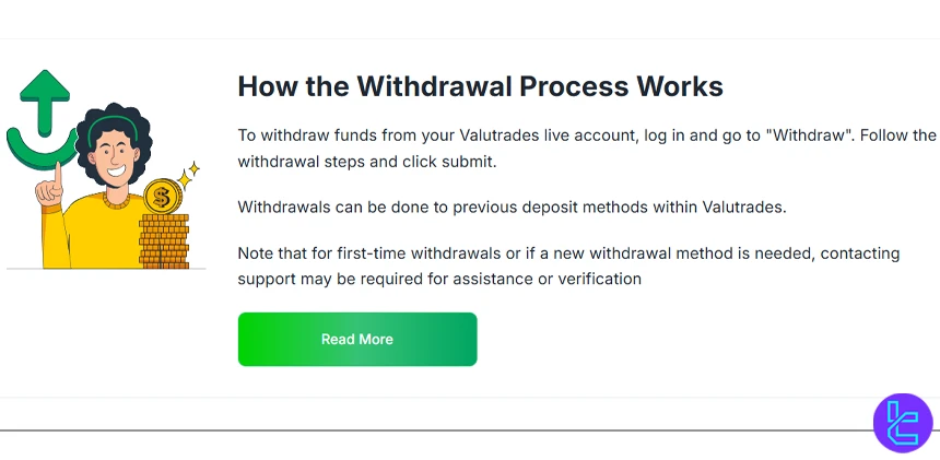 Valutrades withdrawal process