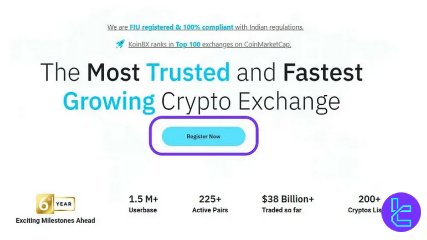 Start KoinBX registration