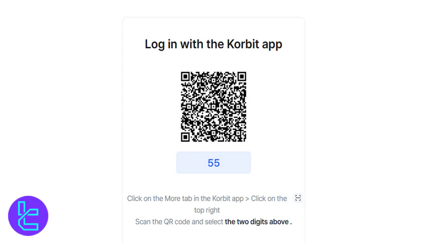 Korbit app log in